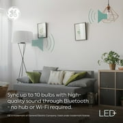 GE LED+ Speaker LED Light Bulb, 9 Watt, Bluetooth Speaker, Medium Base, A21 Bulb