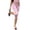 Pink, variant on Womens Capri Leggings Low Waisted Slim Leg Polka Dots Capris Split Hem Cropped Yoga Pants, M
