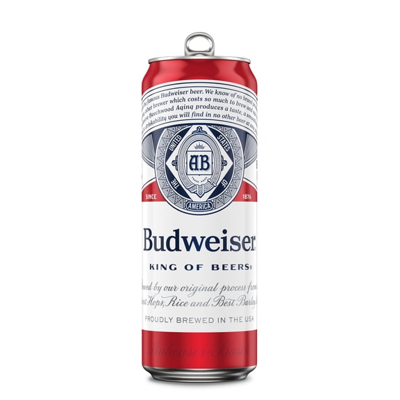 Budweiser American Lager Beer 25 fl oz 1 Aluminum Can 3.2% ABV