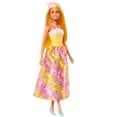 thumbnail image 1 of Barbie Royal Doll with Brightly Highlighted Fantasy Hair, Colorful Accessories, Yellow Ombre Bodice & Butterfly-Print Skirt, 1 of 5