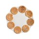 thumbnail image 1 of Vajilla de cerámica decorativa, versátil, de moda, con forma de galleta, cubiertos decorativos Plato de galleta marrón, 1 of 9