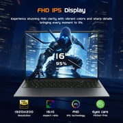 16 Laptop Computer,Intel Core i5,16GB RAM 512GB SSD,Windows 11 Pro Notebook PC,MS Office 365,100% sRGB Color Gamut FHD Display,Dual Band Wi-Fi,Webcam