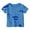 Blue, variant on Girls Americana T-Shirt Short Sleeve Crew Neck T Shirt Summer Casual Tshirt