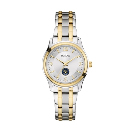 Women's Bulova Silver/Gold Milwaukee Brewers Two-Tone Watch