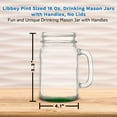 thumbnail image 5 of 10 Libbey Mason Jars with Handles Set, 16 oz. - Traditional style, High standard - Green, 5 of 5