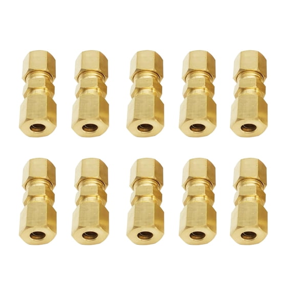 3/16Inch Brake Line Adapter Fittings Assortment for Vehicle Repair 10Pcs Brake Line Connectors Compression Tube Fitting