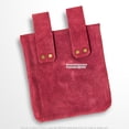 thumbnail image 4 of Pink Medieval Renaissance Pouch Genuine Suede Leather Coin Bag LARP Cosplay, 4 of 6