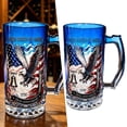 thumbnail image 6 of 250th Anniversary Beer Glasses Set of 1/2, 1776-2026 Heritage Commemorative Glass Steins with Sturdy Handle, Patriotic American Eagle Beer Mugs for Collectors, 16oz, 6 of 8