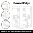 thumbnail image 3 of Aspire 1 Pair Metal Bookends, Checked Book Ends, Modern Design Heavy Duty Book Shelf Holder, White Book Ends for Desk, 3 of 7