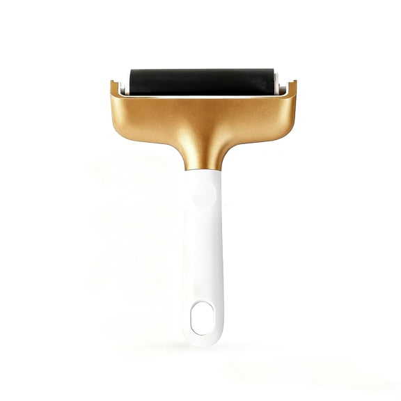 Brayer Roller for Cricut/Silhouette/Brother Crafting Printmaking Fabric Crafting and T-Shirts Heat Transfer Projects(Gold)