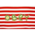 thumbnail image 4 of OBEY Men's Red Amoeba Striped S/S T-Shirt (S01C), 4 of 6