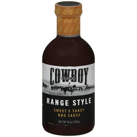 Cowboy Charcoal Sweet & Tangy Bbq Sauce, 18 oz, (Pack of