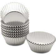 Silver Cupcake Liners 160-count, Standard Wrappers Muffin Baking Cups for Bakery & Home Use