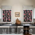 thumbnail image 4 of Kitchen Curtains and Valance Set 36 Inch Tier Pioneer Colorful Floral 3 Pieces Set Dining Room Small Curtain Drapes Cafe Curtains Valance for Home Decor Rod Pocket, 4 of 6
