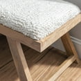 thumbnail image 2 of Powell Byan Upholstered Bench Brown, 2 of 6