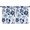 Blue Pioneer Flower, variant on Blackout Kids Curtains,Blue Pioneer Flower Childrens Insulated Curtains Set Of 2,Bedroom Essentials,Toddler Room Decor 42x54in(106x137cm)