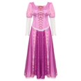 thumbnail image 1 of Manyoushe Megan Magic Hair Wonderful cos Rapunzel cosplay disfraz de Halloween vestido de princesa cos, 1 of 4