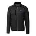 thumbnail image 2 of Men's Cutter & Buck Heather Charcoal Buffalo Bills Big & Tall Mainsail Sweater-Knit Full-Zip Jacket, 2 of 3