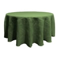 thumbnail image 1 of LA Linen TCBurlap132R-GreenHunter Dyed Natural Burlap Tablecloth, Hunter Green - 132 in. Round, 1 of 1