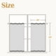 thumbnail image 2 of Cortinas Jinchan Boho para cocina y cafetería, 45 cm, color gris, 2 paneles, 2 of 9