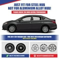 thumbnail image 2 of 1 Pc Hubcap for 2013-2019 Nissan Sentra,16" Wheel Rim Cover Replacement 2011-2017 Nissan Leaf,Compatible with Steel Wheels,Snap on Car Truck SUV Hubcap,PP,Black Matte, 2 of 7