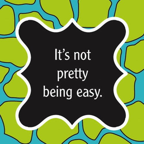 Evergreen Cocktail Napkin, It's Not Pretty Being Easy