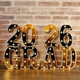 thumbnail image 4 of kjfeif Graduation Decorations 2026 8 LED Long Marquee Light Up Letters 'Grad 2026' Graduation Decor for Kindergarten Preschool High School College Graduation, 4 of 4