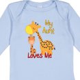 thumbnail image 4 of Inktastic My Aunt Loves Me Giraffe Boys or Girls Long Sleeve Baby Bodysuit, 4 of 5
