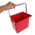 thumbnail image 3 of unbranded Cubo Rojo Plástico Para Limpieza Y Almacenamiento Con Marcas De Medición, 3 of 7