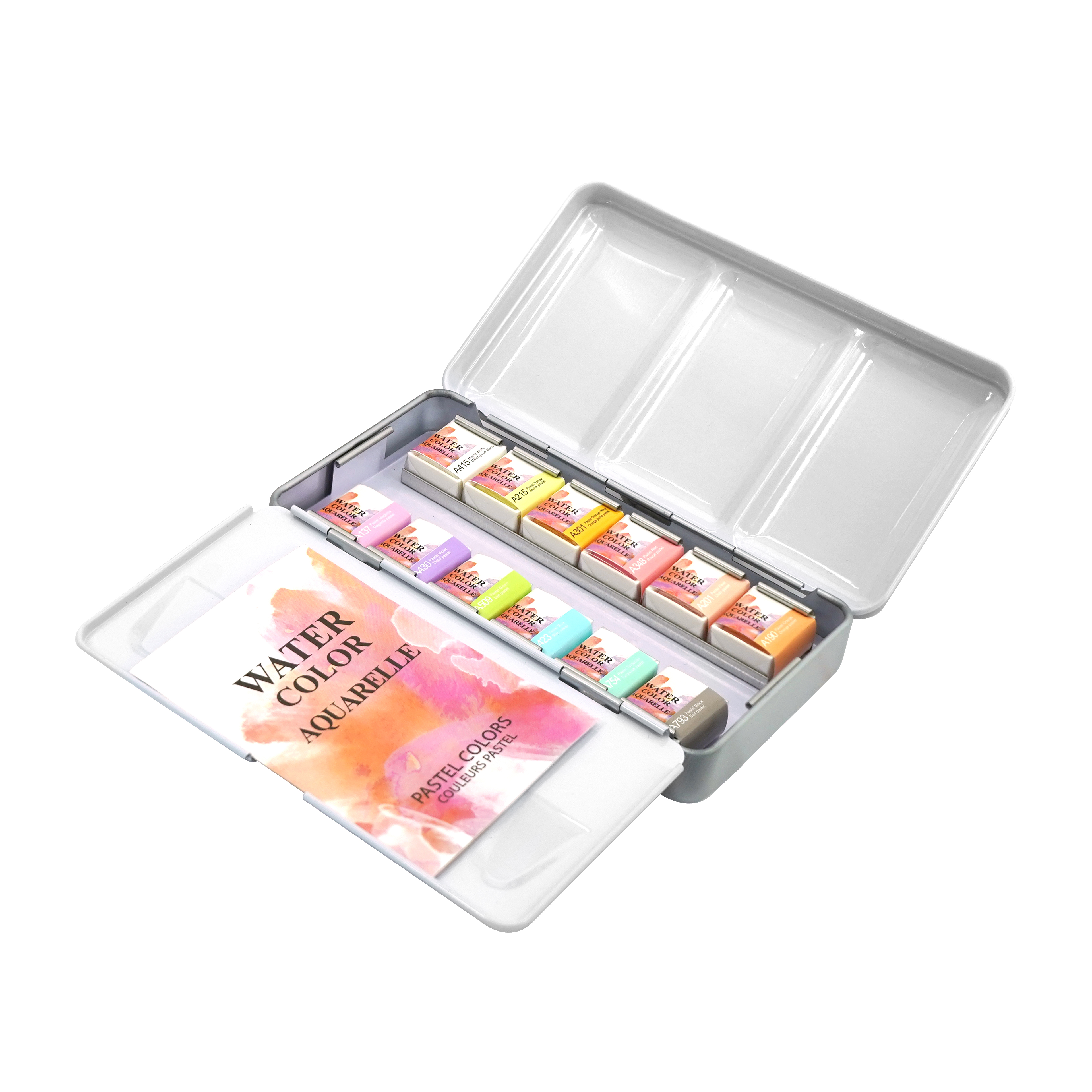 12 Half Pans Pastel Watercolor Set by Artist's Loft - Highly Pigmented Pastel Paints in Metal Tins – Ideal for Watercolor Painting - Mixed Media - and Cardmaking - 6 Pack