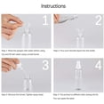 thumbnail image 4 of 60 Pack Fine Mist Mini Clear 30ml/1oz Spray Bottles with Pump Spray Cap,Refillable and Reusable Empty Plastic Bottles for Travel, Cleaning, Essential Oils, Perfume, 4 of 7