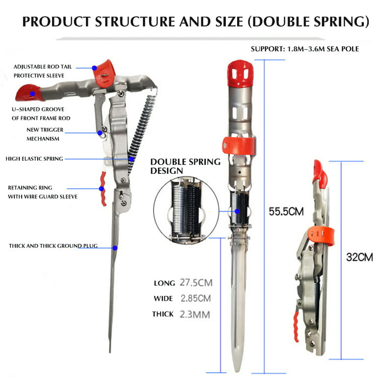 Buy LBW Automatic Spring Fishing Rod Holder for Ground Bank