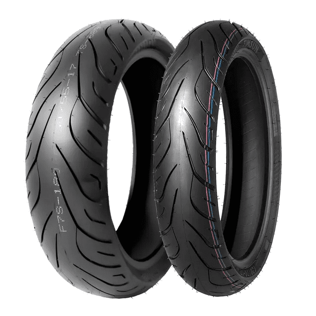Llantas De Moto Timsun 180/55-17 73h + 120/70-17 58h Ts-689 High Grip Uso Sin Cámara