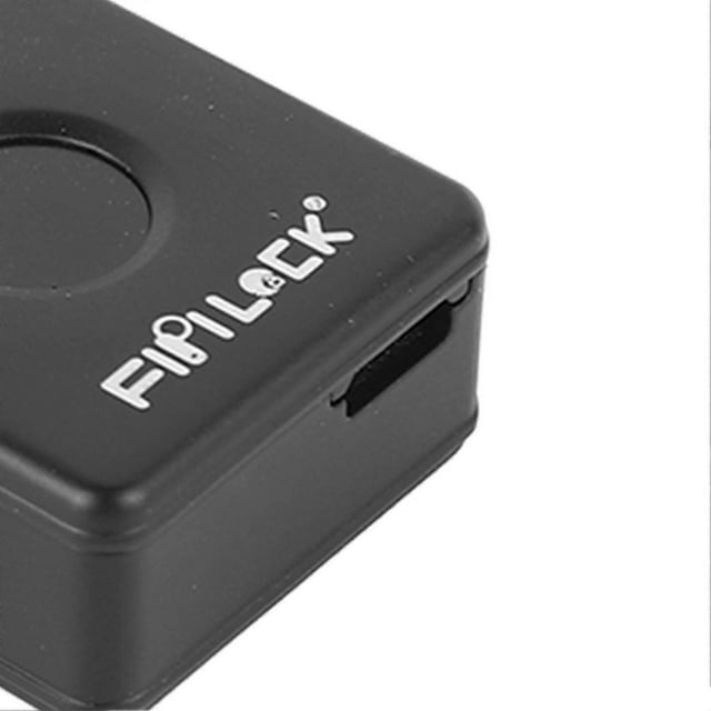 Fingerprint Lock High Accuracy Anti Theft Portable Waterproof Keyless Fingerprint Padlock for Study Dormitories Luggage Locker Black