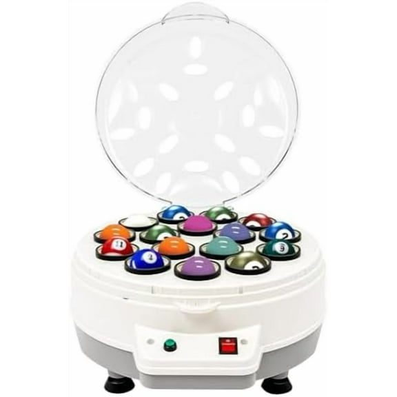 Pool Ball Cleaner Machine, 110V Upgraded Billiard Ball Cleaner, Automatic BallCleaner Electric Pool Ball Polisher for 16 Billiard and Snooker Balls (16 Balls)$$Sport & Recreation Other
