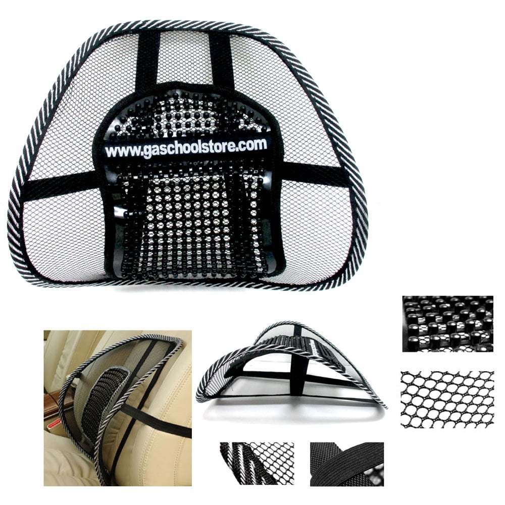 Mesh Lumbar Back Brace Support Office Home Auto Car Seat Chair Cushion Cover 