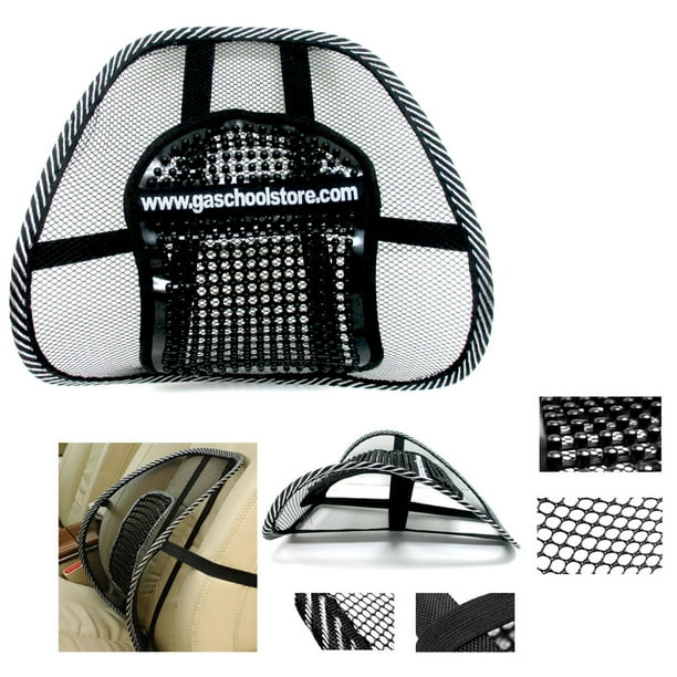 Mesh Lumbar Back Brace Support Office Home Car Seat Chair ...