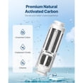 thumbnail image 4 of KFFKFF PCF Replace Filter, 6-layer PCF Composite Water Filter Replacement, PCF Composite Filter, Reduces Chlorine & Odor, Compatible with Under Sink Water Filter System SS-001, SS-003 & SS-005, 4 of 9