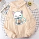 thumbnail image 4 of Sudadera con capucha de animales, zorro, gato, Boba Tea, sudadera con capucha, sudaderas con capucha Harajuku, suéteres kawaii para niños, sudaderas casuales, ropa para mujer, abrigos, 4 of 5