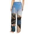thumbnail image 3 of Junzan Lighthouse Women'S Pajama Pants Drawstring Comfy Sleep Bottoms With Pockets, 3 of 9