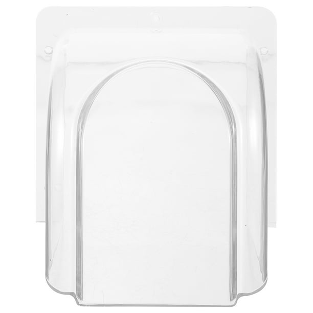 Timbre de puerta con cubierta de lluvia y anillo acrílico. Timbre de puerta con cubierta impermeable. Timbre de puerta con cubierta protectora.