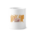 thumbnail image 1 of Abandona al cerdo decepcionado. Cepillo de dientes titular de la pluma Mug de ceramica blanca taza 350ml, 1 of 2