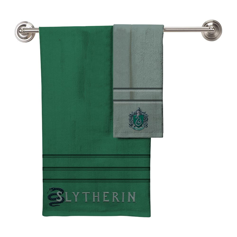 Harry Potter Slytherin Bath Towel Hand Towel 2 Piece Set Walmart