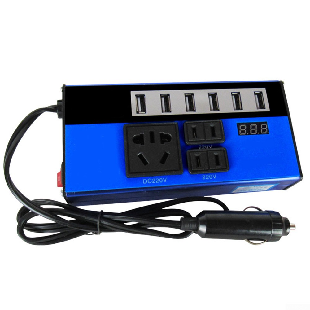 Zeraneb 12V/24V 200W Continuous Surge Power Inverter LED Display for Cars
