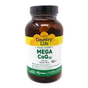 Country Life Maxi-Sorb CoQ10 Mega Q-Gel 90 Softgels