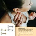 thumbnail image 2 of Minnieouse 5 piezas pendientes auriculares cristal Stud regalos perno plateado accesorios de joyería encanto fiesta favores para mujeres niñas Ropa, zapatos y accesorios Miscelánea dorado 0.8*6*4mm Minnieouse AP009679-24B, 2 of 6