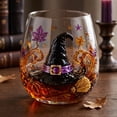 thumbnail image 2 of JHyouerji Clear Glass Tumbler,15oz Halloween Haunted House Printed Clear Glass Tumbler Multipurpose Wine Whiskey Cocktail Cup Reusable Holiday Party Table Decor, 2 of 6