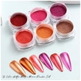 thumbnail image 3 of WOKOTO 12 Colors Chrome Nail Powder Set Chrome Pink Purple Red Metallic Effect Mirror Powder For Nails With Sponge Sticks Holographic Pigment Chameleon Flakes For Nails Glitter Powder Supplies ALT2, 3 of 3