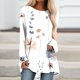 thumbnail image 1 of ICHUANYI Clearance Women's Fashion Loose Long Sleeve Round-Neck Blouse Christmas Printing T-Shirt Tops(White, XL) ICHUANYI WER2023081507934, 1 of 5