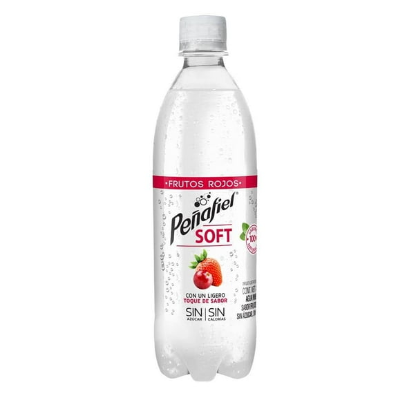 Agua mineral Peñafiel Soft Seltzer frutos rojos 400ml